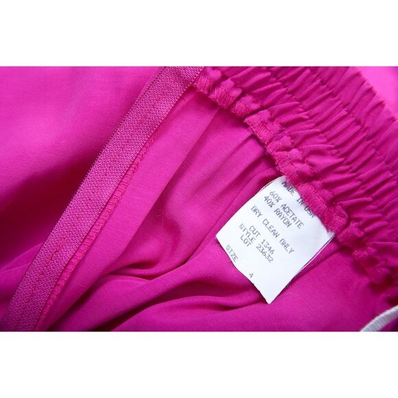 Vtg 1980s Women's Wild Rose 3 Piece Suit Set Hot Neon Pink Size 4 Petites NWT - Picture 7 of 7